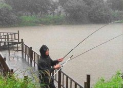 下雨天钓鱼，季节不同，钓点深浅选择有讲究
